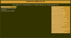 Desktop Screenshot of lecturer.ukdw.ac.id